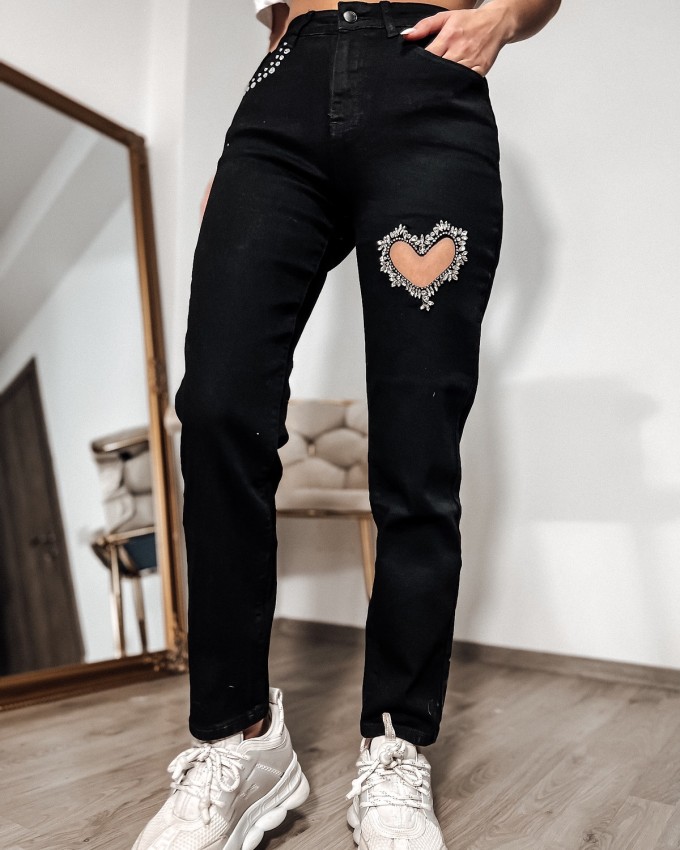 Blugi inima diamante